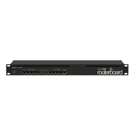 Routerboard SIN WIFI, 600Mhz, 64MB RAM, x5 Gb y x5 10/100. Level 4. RACK