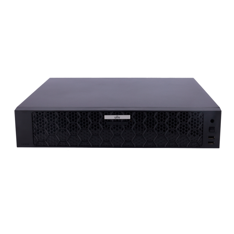 NVR 64ch IP hasta 16Mpx, 320Mbps, H.265+, 8 HDD
