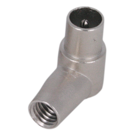 Conector IEC 9.5 mm Macho Acodado Clase A 4.7-5.1 mm