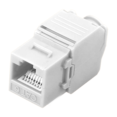 Keystone CAT6 UTP 180º, toolless (sin herramientas).