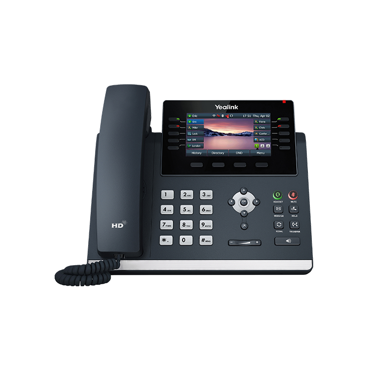 Teléfono IP/SIP16 Cuentas GIGABIT con POE Display LCD 43