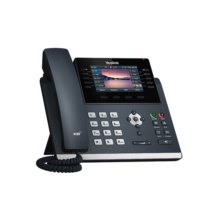 Teléfono IP/SIP16 Cuentas GIGABIT con POE Display LCD 43