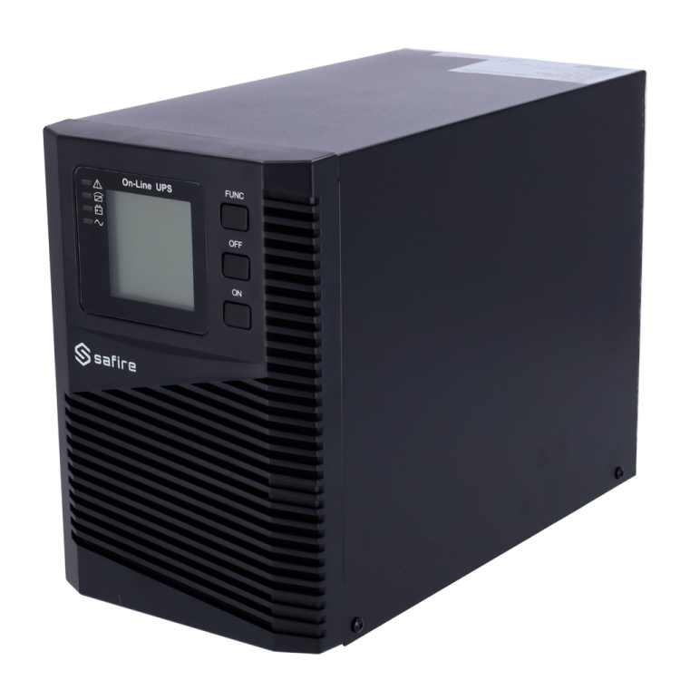 SAI Online 1000VA / 900W, x4 IEC, x2 RJ45, x1 USB tipo B, x1 RS-232