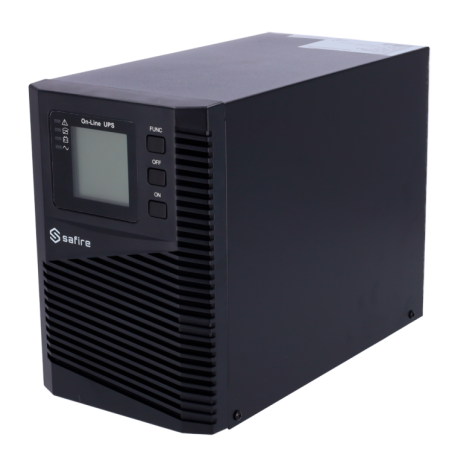 SAI Online 1000VA / 900W, x4 IEC, x2 RJ45, x1 USB tipo B, x1 RS-232