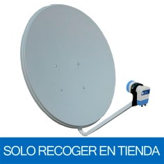 Antena parabólica tipo offset. Dimensiones: 730 x 800 mm G: 36dB (10,7 GHz) / 37,5dB (11,7 GHz) / 38,1dB (12,7 GHz). Acero galv