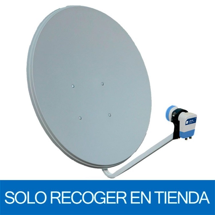 Antena parabólica Ekselans ODS 82-10 - 82 cm, offset, acero galvanizado, RAL7035