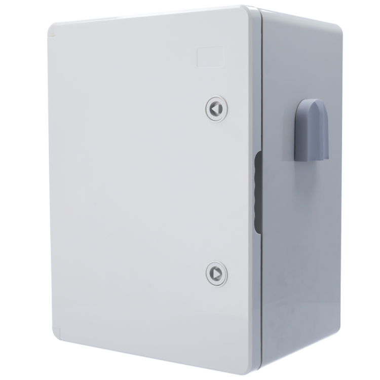 Caja de exterior poliester IP65. Dimensiones 40x30x17cm