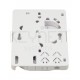 Caja terminal interior FO 2p SC, bandeja fusion, ABS, 82x105x23mm, blanca