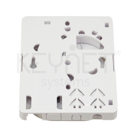 Caja terminal interior FO 2p SC, bandeja fusion, ABS, 82x105x23mm, blanca