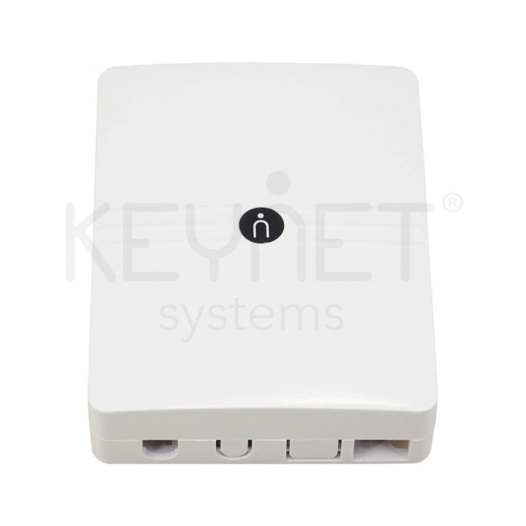 Caja terminal interior FO 2p SC, bandeja fusion, ABS, 82x105x23mm, blanca