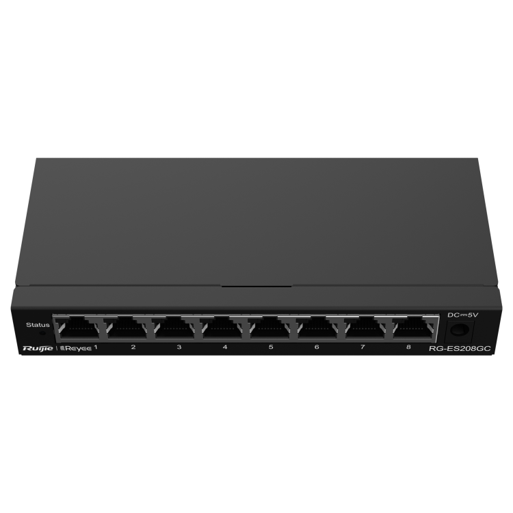 Switch Gestionable L2, 8 puertos Gigabit, caja metálica