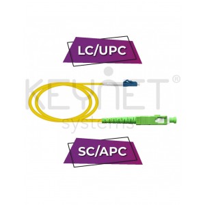 Latiguillo F.O. LC/UPC-SC/APC SM, 10mts, amarillo, LSZH-FR, G657A2 3mm