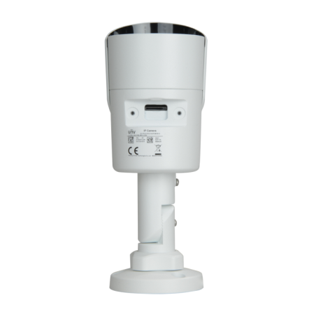 Cámara IP bullet, 5Mpx, IR 30mts, 1/2.7", 2.8mm, IP67, Ultra265H, Audio bidireccional