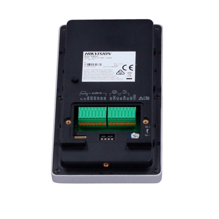 Kit videoportero 2 hilos de superficie Hikvision Intercom. Unifamiliar.