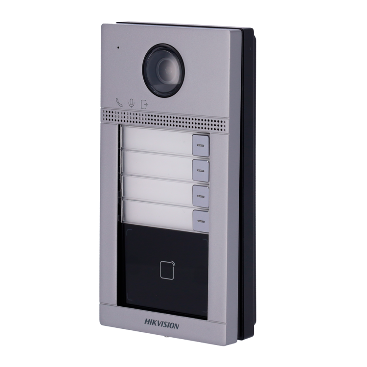 Videoportero IP Wifi 4 viviendas de superficie, para supervisión vía smartphone. Lector Mifare.