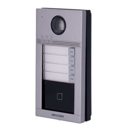 Videoportero IP Wifi 4 viviendas de superficie, para supervisión vía smartphone. Lector Mifare.