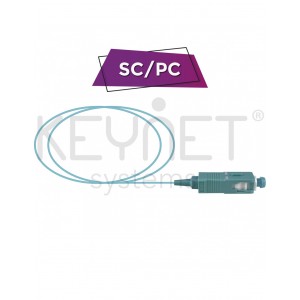 Pigtail SC/PC Multimodo ajustado 50/125 OM3, 0.9mm, 1.5mts