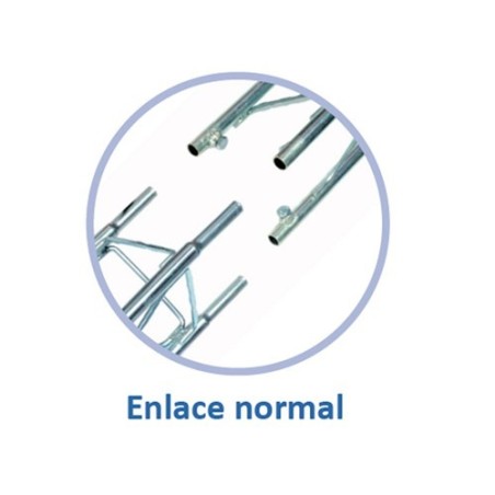 Torreta tramo superior 2'5m, Torre de 180mm, altura máxima 10mts (4 tramos)