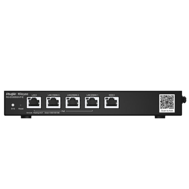 Router Controlador Cloud, x4 puertos Gb POE 60W, x1 Puertos Gb, hasta 4 WAN para balanceo, 1500Mbps