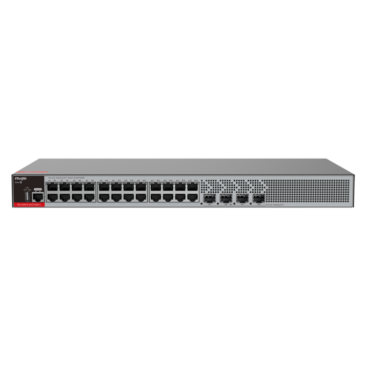 Switch Gestionable L2+, 24 puertos Gigabit, 4x SFP 2.5Gb, para rack 19"