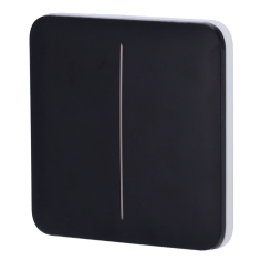 Panel táctil para interruptor Lightcore doble. LightSwitch SoloButton Black. AJAX