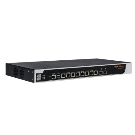 Router Controlador Cloud, x8 Puertos Gigabit, x2 SFP, hasta 9 WAN para balanceo, 2.5Gbps, Servidor VPN IPSec, L2TP, PPTP, OpenV