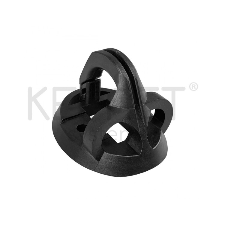 Anclaje de retención para poste 3 ganchos 1500N