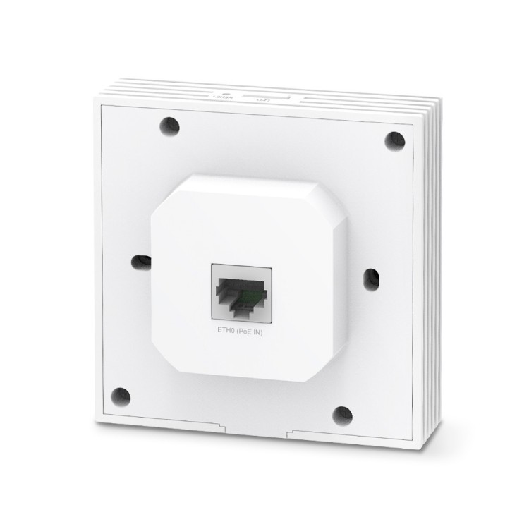 Punto de acceso WiFi 6 AX3000 de pared Omada TP-Link EAP650-Wall - PoE, Gigabit, 20/23 dBm