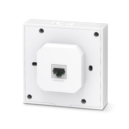 Punto de acceso WiFi 6 AX3000 de pared Omada TP-Link EAP650-Wall - PoE, Gigabit, 20/23 dBm