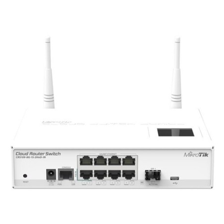 Cloud Router WIFI 2.4Ghz, 800mW, x8 Gb, x1 SFP, 4dBi. Soporta 10-57V. L5