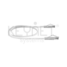 Latiguillo Cat6A U/UTP 24 AWG flex cont 15µ" LSZH-FR blanco 0,25mt