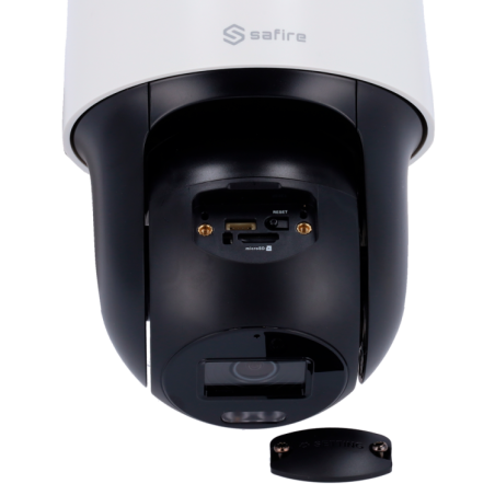 Cámara IP domo PT, 2Mpx Ultra Low Light, Dual Light IR 30mts, 2.8mm, H264+,H265+, PoE802,3af, IP66