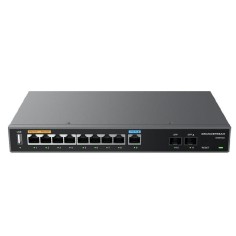 Router VPN Gigabit, x4 Gb configurables como WAN/LAN. 2x PoE Out y 1x PoE In, 2x SFP, 1x USB
