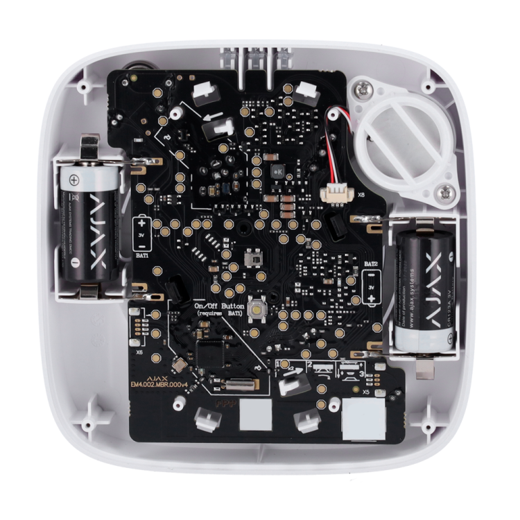 Detector de humo, sensor de temperatura, Bidireccional, Inalámbrico 868 MHz Jeweller