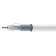 Cable coaxial de 6,6mm, 18.60dB a 862Mhz, 28.20dB a 2150Mhz, lámina Al y malla Al, PVC Blanco. Bobina 100 mts.