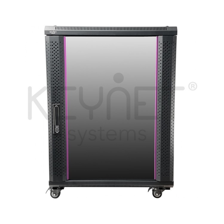 Rack de pared/suelo de 19", 18U, F600 / AN 600 / AL 905mm, carga 60kg, vacío. DESMONTADO