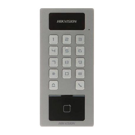 Control de accesos de superficie, IP65, IK09, para supervisión vía smartphone. Lector biométrico huella, Mifare y teclado. Unif