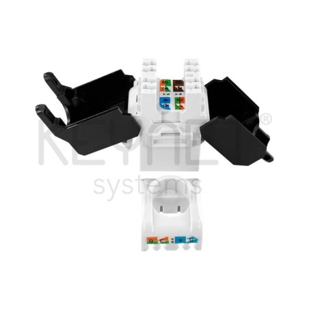 Conector Cat6A UTP 180° sin herramientas Keynet