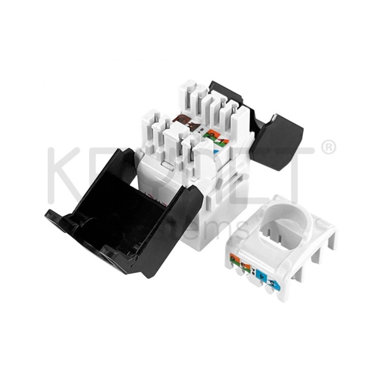Conector Cat6A UTP 180° sin herramientas Keynet