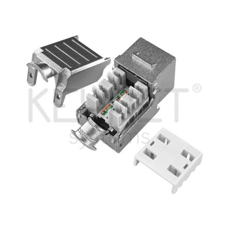 Keystone CAT 6A FTP 90º, Tooless (sin herramientas)