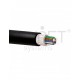 Cable 4F G.651.1, multimodo OM4 ajustada, CPR-BCA, LSZH, para exterior (UV negro). Bobina 2000mts/Corte