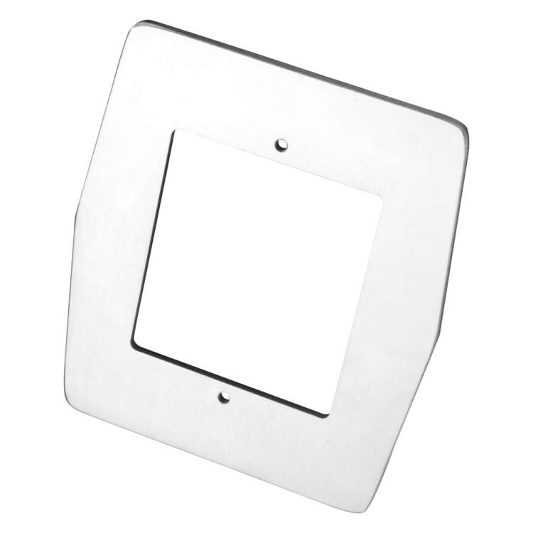 Placa de acero personalizada para tornos, embellecedor para lectores biométricos