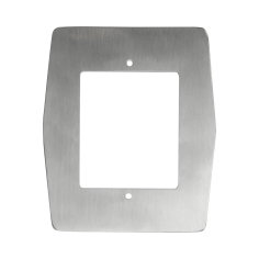 Placa de acero personalizada para tornos, embellecedor para lectores biométricos.