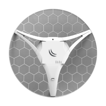 CPE exterior MikroTik LHG R - sin módem, antena 21 dBi, PoE, miniPCIe libre - RBLHGR