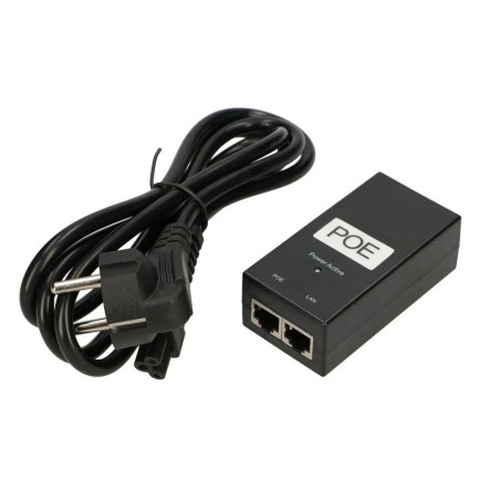 Adaptador POE 24V, 1A, 24W. Gigabit