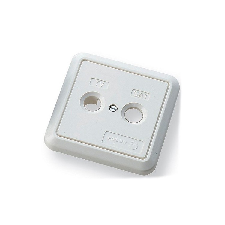 Carátula TV/SAT Fagor C BSD B - para tomas TV Fagor, blanco