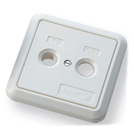Carátula TV/SAT Fagor C BSD B - para tomas TV Fagor, blanco