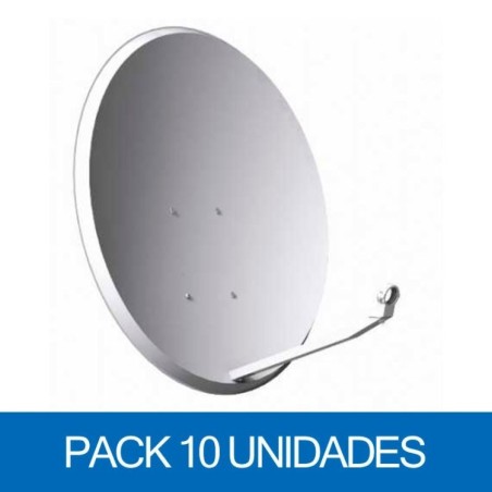 Antena parabólica de 60x54cms, 36,1dB, acero galvanizado. Emb. 10 antenas