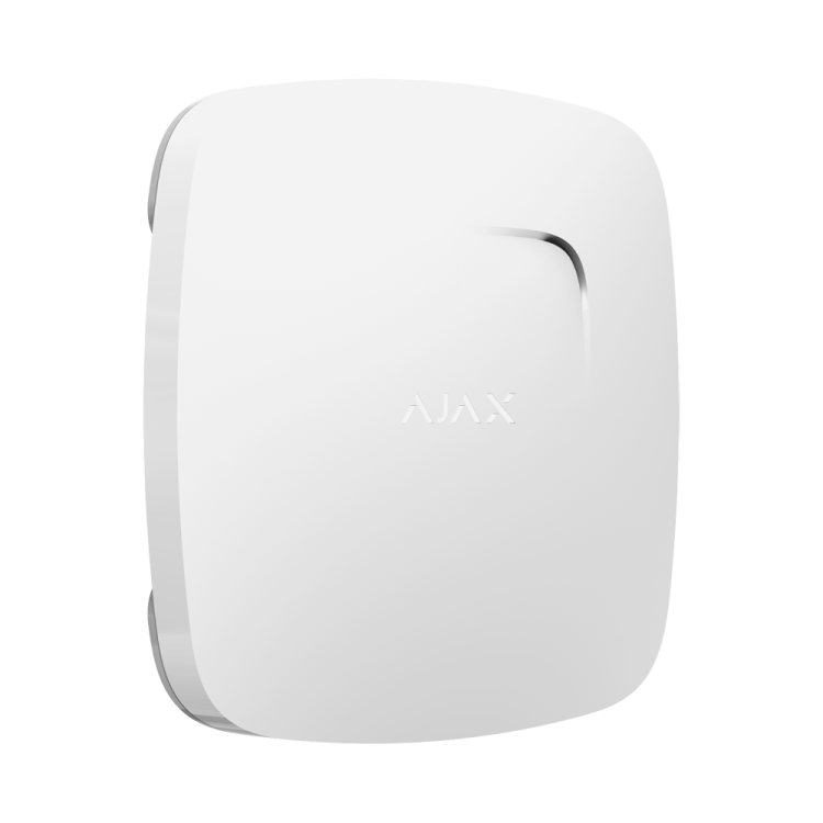 Detector incendio Ajax AJ-FIREPROTECT-W - Humo, temperatura, 85 dB, Jeweller, EN14604. Blanco