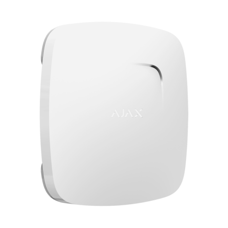 Detector incendio Ajax AJ-FIREPROTECT-W - Humo, temperatura, 85 dB, Jeweller, EN14604. Blanco
